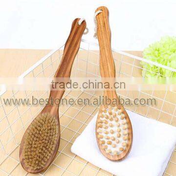 Bamboo Body Spa Massager Brush With Bristle photo-3