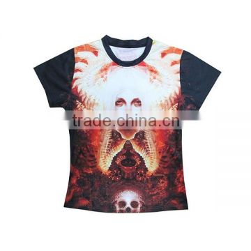 2015 new arrive funny t shirts sublimation polyester t shirt