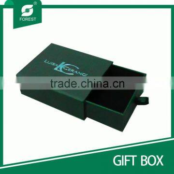 BLACK RIGID BOX WITH DRAWER