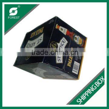 COLOR PRINTED WINE BOTTLE CARDBOARD WHOLESALE SHIPPING BOXES 24 BOTTLES BEER SHIPPING BOX WITH DIVIDERS Quality Choice photo-3