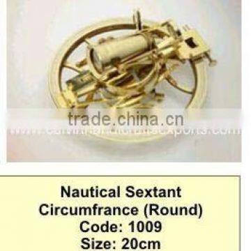 Circumference Round Brass sextant