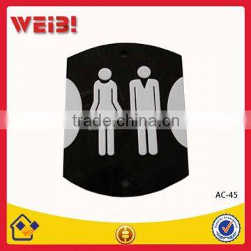 WC Toilet Sign Acrylic Display Toilet Sign