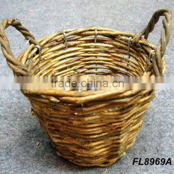 Wicker Garden Flower Pot