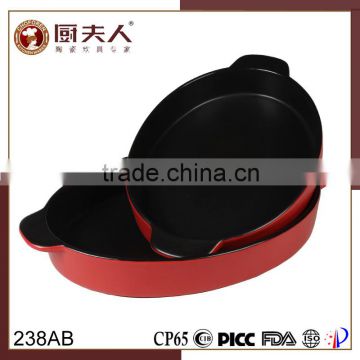 HEAT RESISTANCE CERAMIC OVAL BAKING PLATE