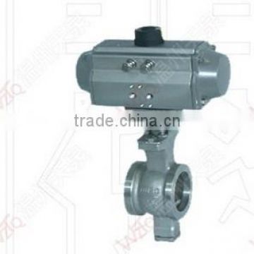 V type wafer ball valve