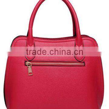 Spring Office Lady Solid Color Tote Bag Lady Attractive Leather Handbag photo-3