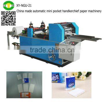 China made automatic mini pocket handkerchief paper machinery                        
                                                                                Supplier's Choice