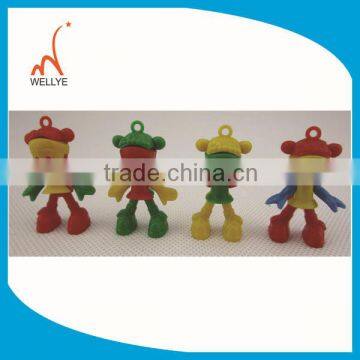 Wholesale 3cm small girl plastic figures, toy vending machine plastic capsules toy