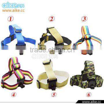 New Hot sell fashion Colorful Head strap for SJ4000 SJ5000 Go Pro 3+/3/2/1