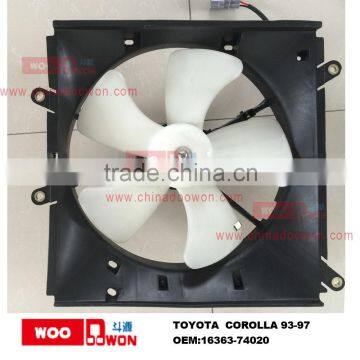 TOYOTA corolla cooling fan assy