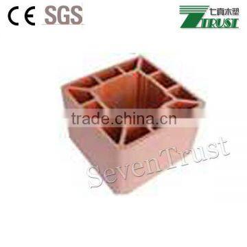 Outdoor Anti-UV Wood Plastic Composite Pergola With Steel Insert, Beautiful Beam Corner photo-5