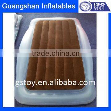 Portable Custom Inflatable Flocked Single Air Bed for Kids