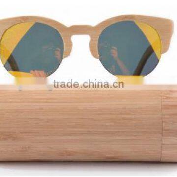 Retro Wood Sunglasses,Round bamboo sunglasses,polarized wood sunglasses