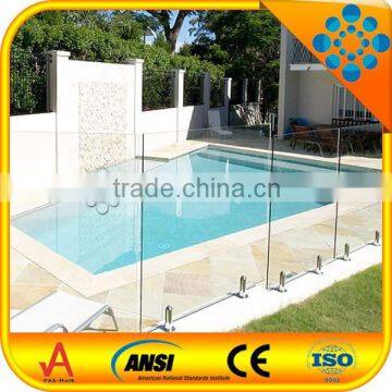 invisible pool fencing used cheap clear toughened glass/pool fence tempered glass