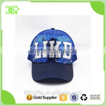 New Arrival High Quality Custom Like Sequins Girls Trucker Mesh Caps Hat