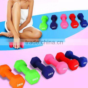 rubber gym dumbbell