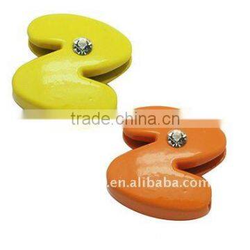 Alloy Slide Charms, with Enamel and Rhinestones, Alphabet, Multicolor, about 5.5~12x12x5mm, hole: 2x8mm(ALRI-A001-Z)