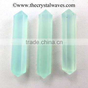 Aqua Chalcedony wholesale Double Terminated Pencil Point Khambhat Gujarat India