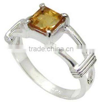 Beautiful ! Citrine Ring & .925 Sterling Silver Ring Jewelry Wholesale Silver Jewelry