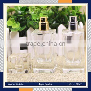 Luxury packaging white clear color empty cosmetic sets fragrance scent dispenser spray glass bottle                        
                                                                                Supplier's Choice