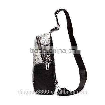 2016 New Design Messenger Bag Snake Pattern Leather Bag Men's Fashion Bag photo-4