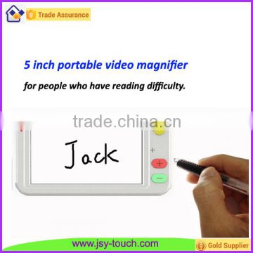 5.0 inch LCD Portable Video Magnication Aids 4X- 50X Zoom for Low Vision