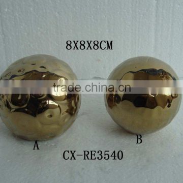 ceramic electroplating ball as ceramic christmas ball, beautiful decorative ceramic ball for gift