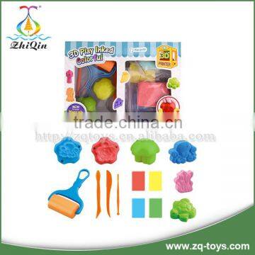 3D print plastic play dough set educational game color clay for kids