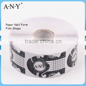 ANY Crystal Beauty Nails Design 500PCS per Roll Paper Nail Form Fish Shape photo-2