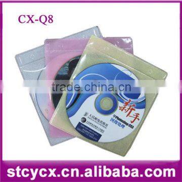 CD DVD CPP Bag Envelope Clear Plastics PP CD Sleeve With Flap White CD Sleeve