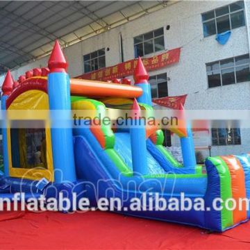 Colorful design bouncer castle with slide,inflatable jumping house,inflatable bouncer malaysia