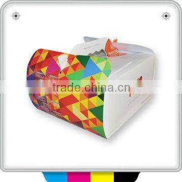 Cheap printed foldable and unfoldable paper hamburger box