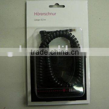 4C telephone coiled cable