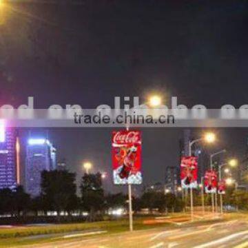 popular advertising lamp post led screen