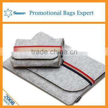 Universal fashion fabric wool felt bag Promotional Design laptop bag