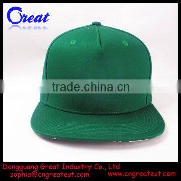 2014 Hot Sale Comfortable Green Flat Brim Hat