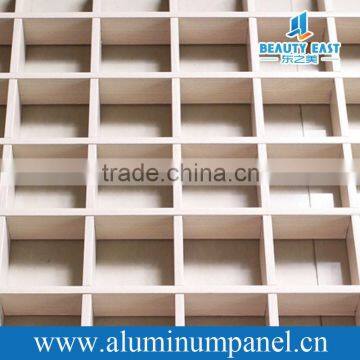 Grill type metal frame suspended ceiling
