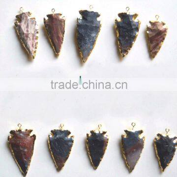 GOLDEN ELECTROPLATED ARROWHEADS PENDANT : Wholesaler Manufacturer