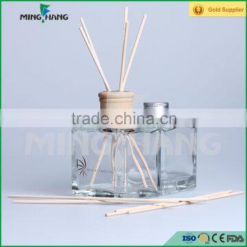 Glass Aroma Bottle 200ml square bottle for perfume with lid