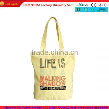 100% standard size canvas tote bag