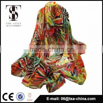 New design of bright color beach scarf