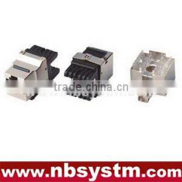 STP Cat.6 Keystone Jack 180 degree,dual IDC type