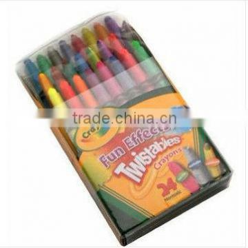 24-Color Mini Twistable Crayons Set