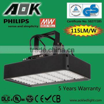 240W UL DLC SAA TUV certificate 130lm 5 years warranty led shower lighting fixtures120w led canopy light