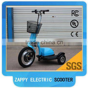 2015 Hot Sale Zappy Scooter Three Wheel Electric Scooter 350W/500W(Green-TBZ01) photo-2