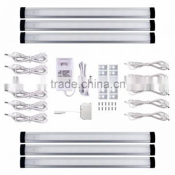 Warm White Ultra Thin Under Cabinet LED Light Kit with Power Supply Adapter