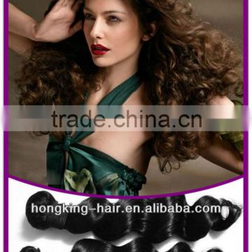 Factory price 100% human hair loose wave hair extensions in stock