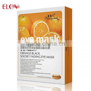 Orange black socket fading eye mask