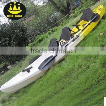 Triple Kayak for fishing from gold kayak maufacturer in china