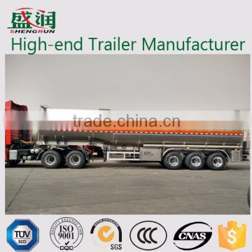 50m3 aluminum alloy fuel tank semi trailer fuel trailer fuel tanker trailer